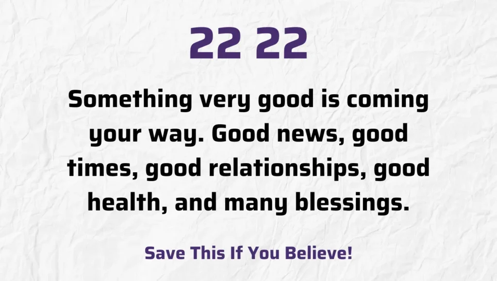 2222 angel number meaning